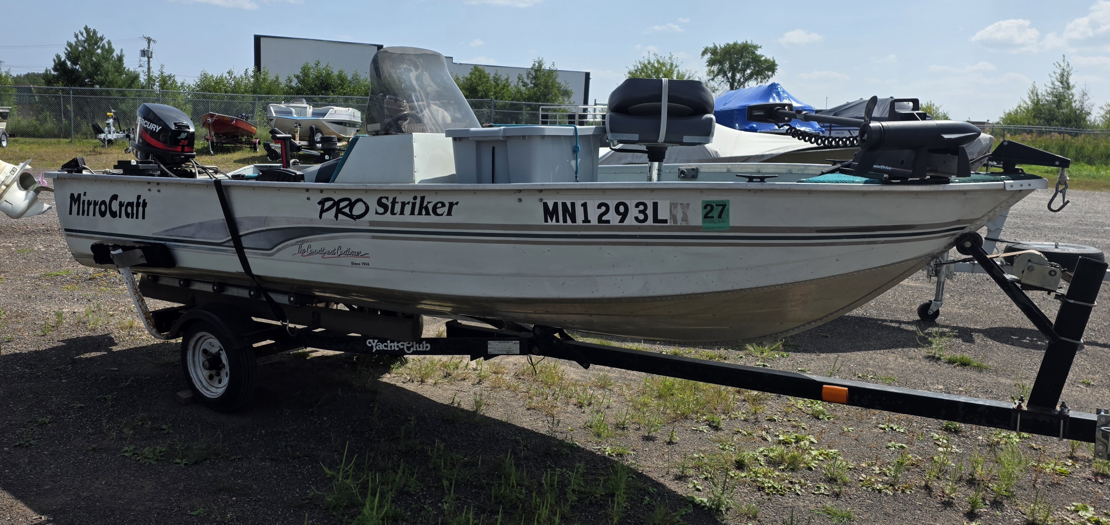 2000 MIRROCRAFT 1567 PRO STRIKER BOAT